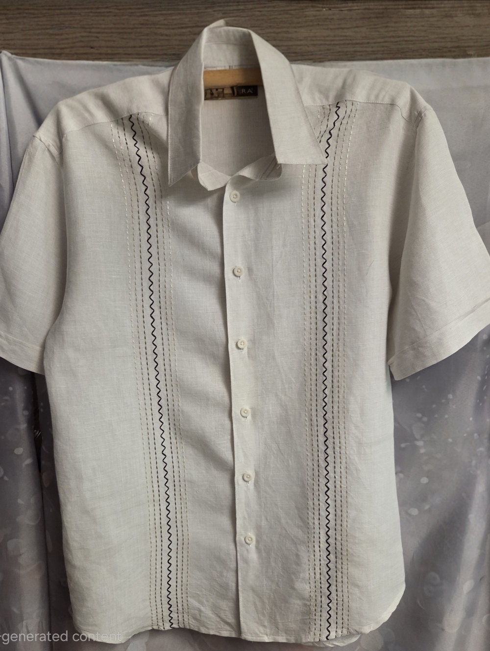 CubaveraShort-Sleeve Embroidered Guayabera Shirt